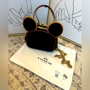 New with tags Mickey coach crossbody with coach bag!!
